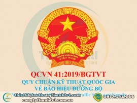 Tải QCVN 41/2019 BGTVT Full Màu Quy Chuẩn Kỹ Thuật Quốc Gia Về Báo Hiệu Đường Bộ